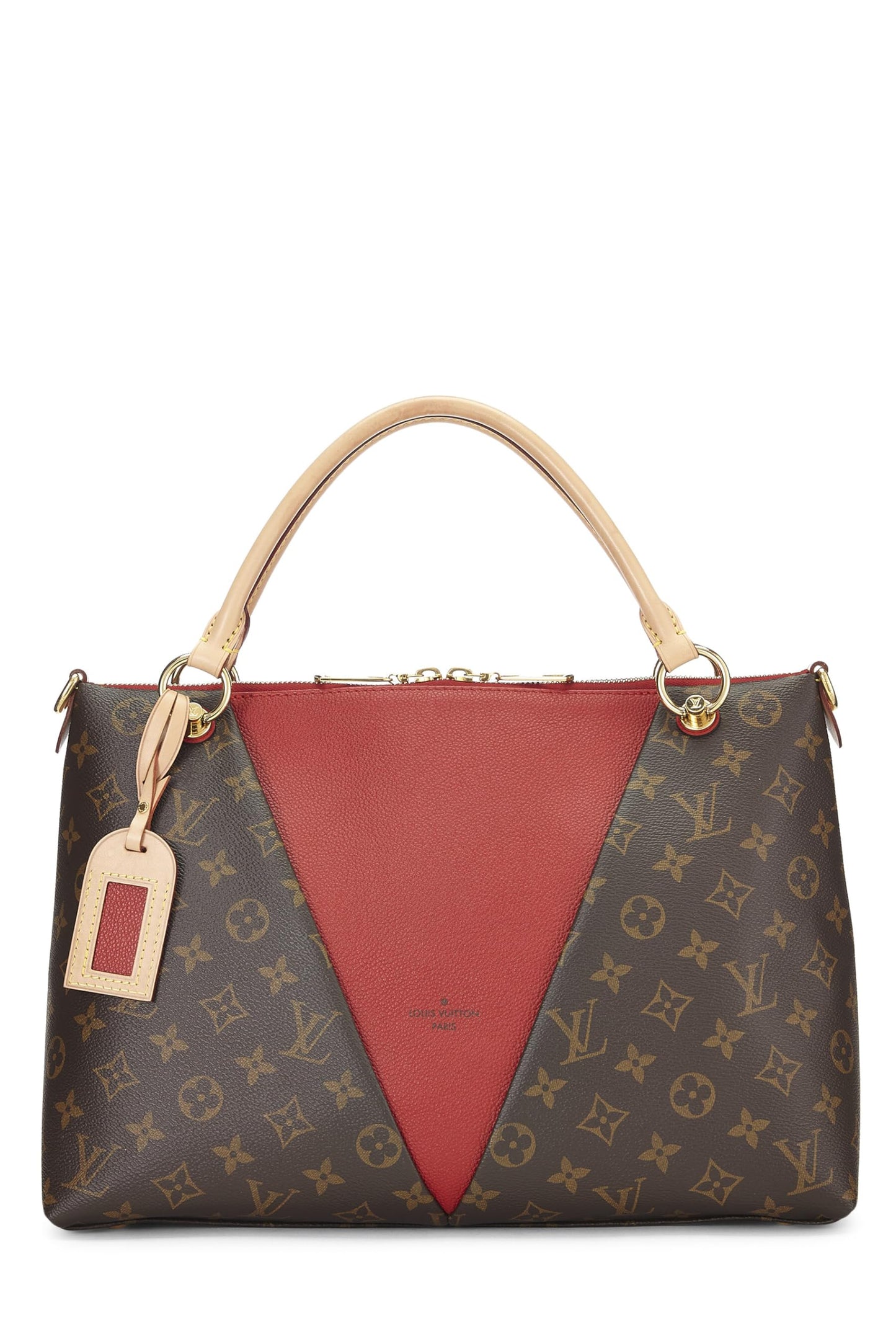 Louis Vuitton,  Red Monogram Canvas V Tote BB, Red