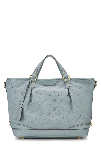 Louis Vuitton,  Blue Monogram Mahina Leather Stellar PM, Blue