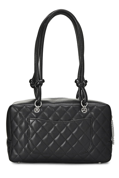 Chanel,  Black Calfskin Cambon Ligne Bowler, Black