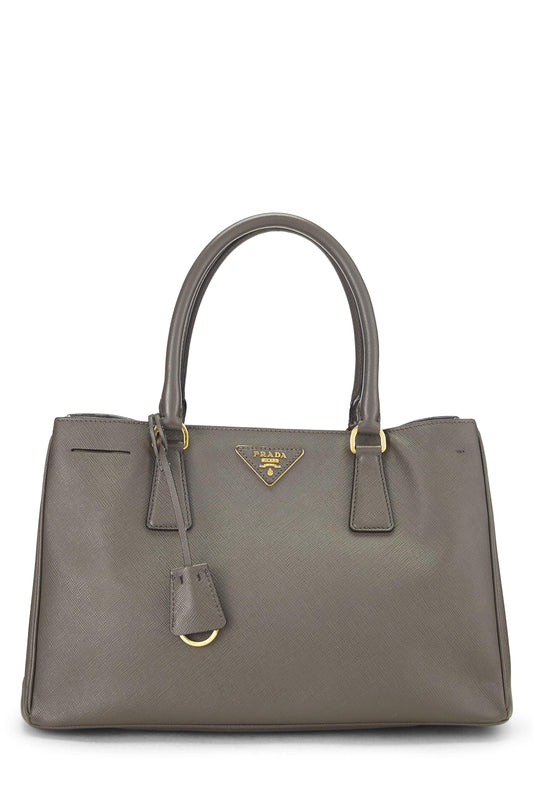 Prada,  Grey Saffiano Executive Tote Medium, Grey