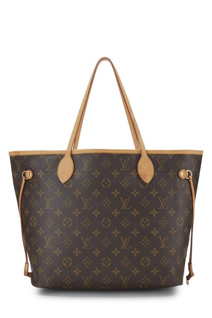 Louis Vuitton,  Monogram Canvas Neverfull MM, Brown