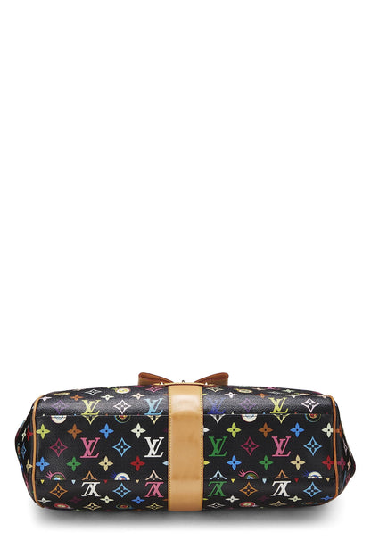 Louis Vuitton,  Takashi Murakami x Louis Vuitton Black Monogram Multicolore Eye Love Sac Retro GM, Black