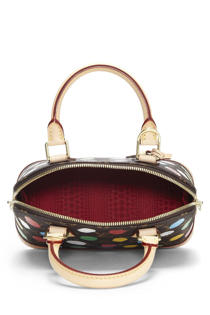 Louis Vuitton,  Yayoi Kusama x Louis Vuitton Monogram Canvas 3D Dots Alma BB, Brown
