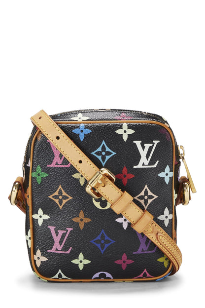 Louis Vuitton,  Takashi Murakami x Louis Vuitton Black Monogram Multicolore Rift, Black