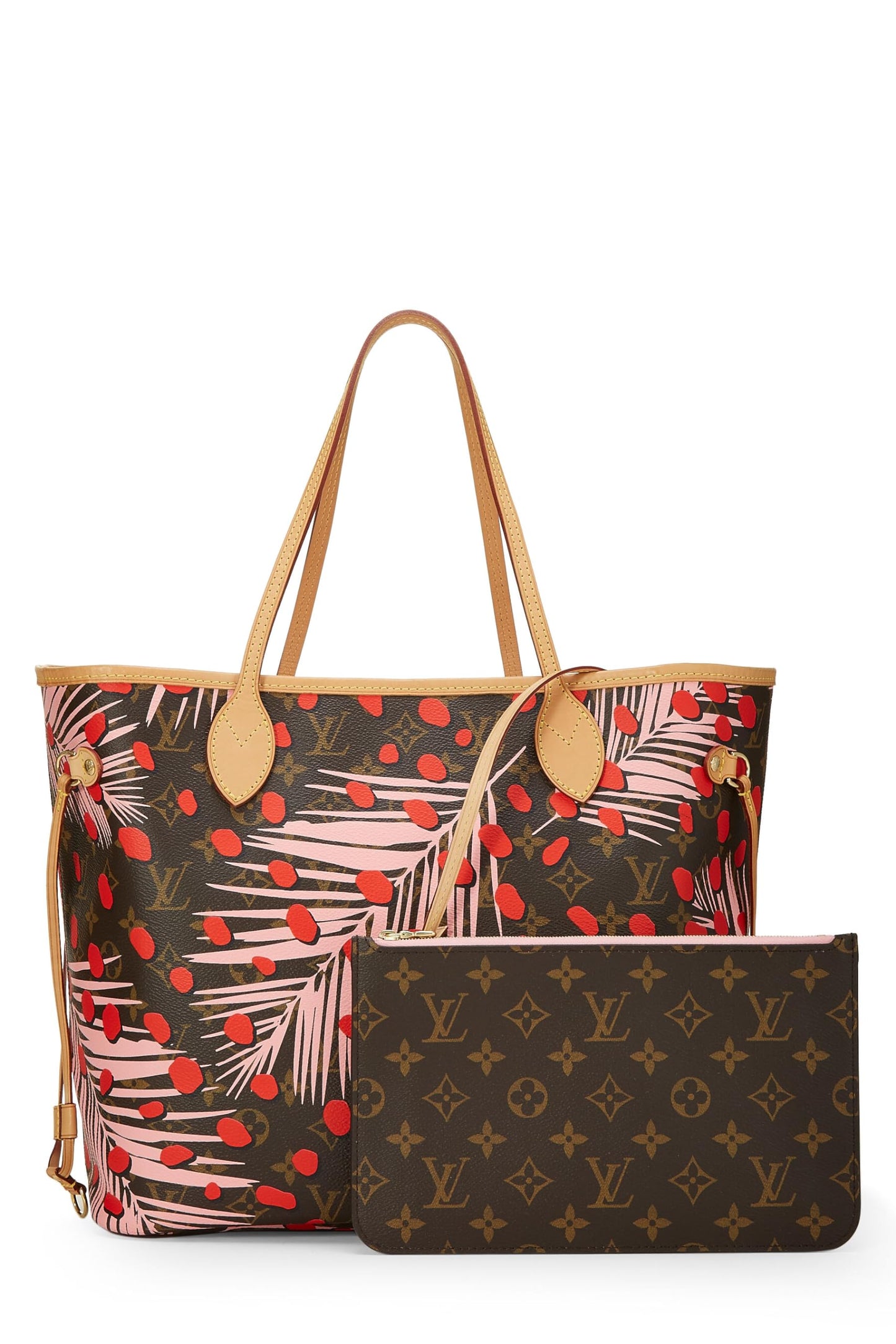 Louis Vuitton,  Monogram Canvas Jungle Dots Neverfull MM NM, Pink