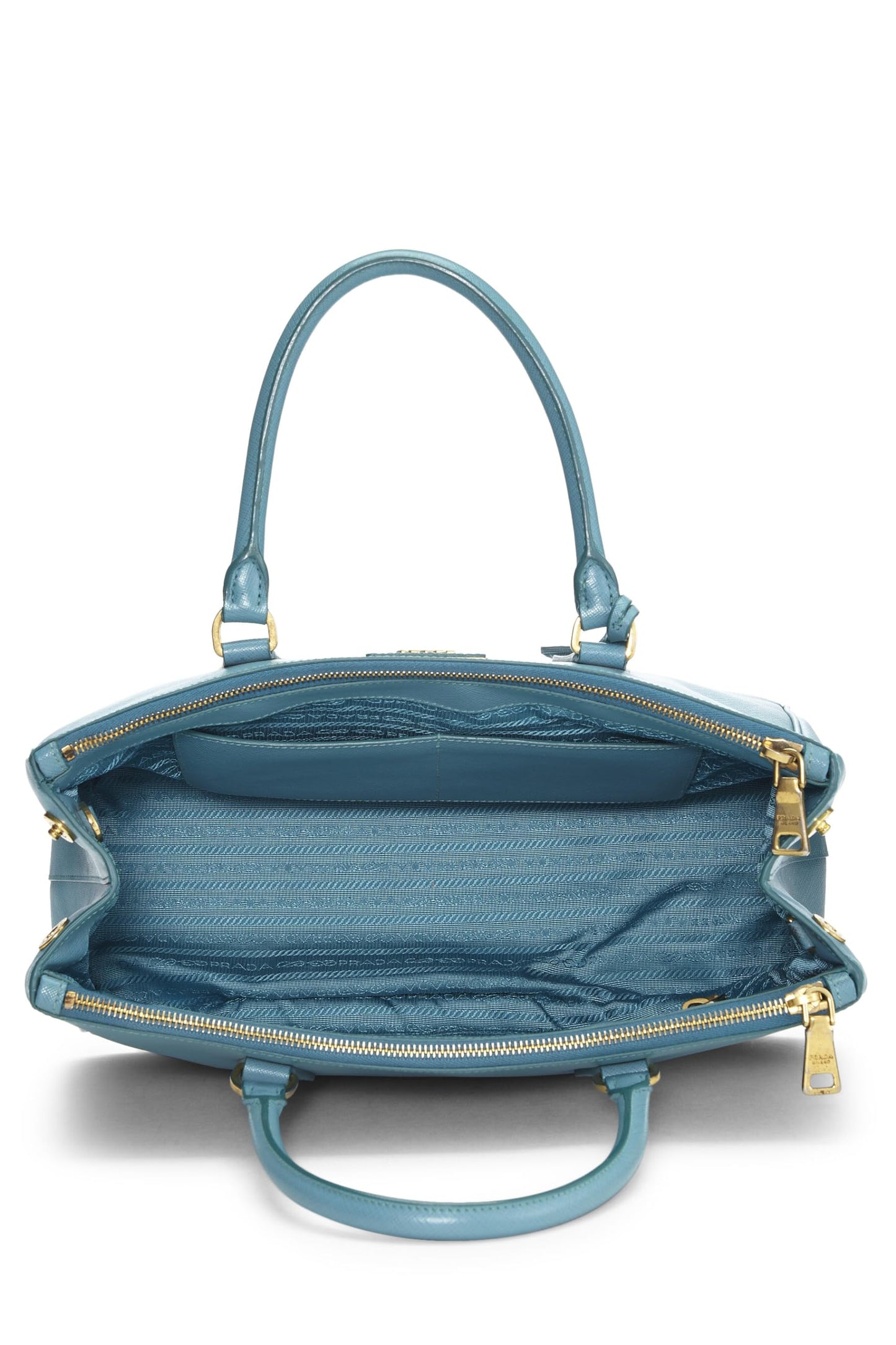 Prada,  Blue Saffiano Executive Tote Medium, Blue