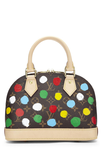 Louis Vuitton,  Yayoi Kusama x Louis Vuitton Monogram Canvas 3D Dots Alma BB, Brown
