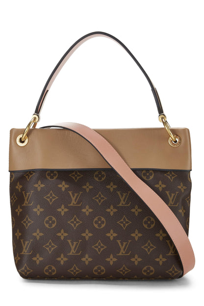 Louis Vuitton,  Beige Monogram Canvas & Leather Tuileries Besace, Beige