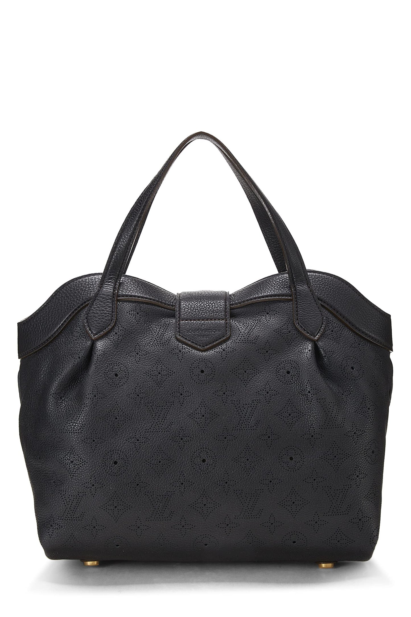 Louis Vuitton,  Black Monogram Mahina Cirrus PM, Black