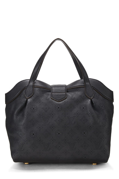 Louis Vuitton,  Black Monogram Mahina Cirrus PM, Black