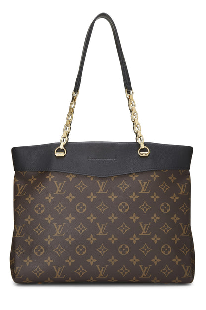 Louis Vuitton,  Black Monogram Canvas Pallas Shopper, Black