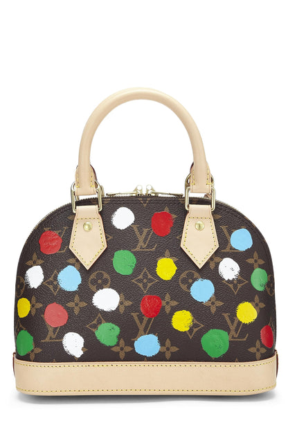 Louis Vuitton,  Yayoi Kusama x Louis Vuitton Monogram Canvas 3D Dots Alma BB, Brown