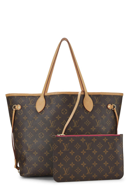 Louis Vuitton,  Pink Monogram Canvas Neo Neverfull MM, Pink