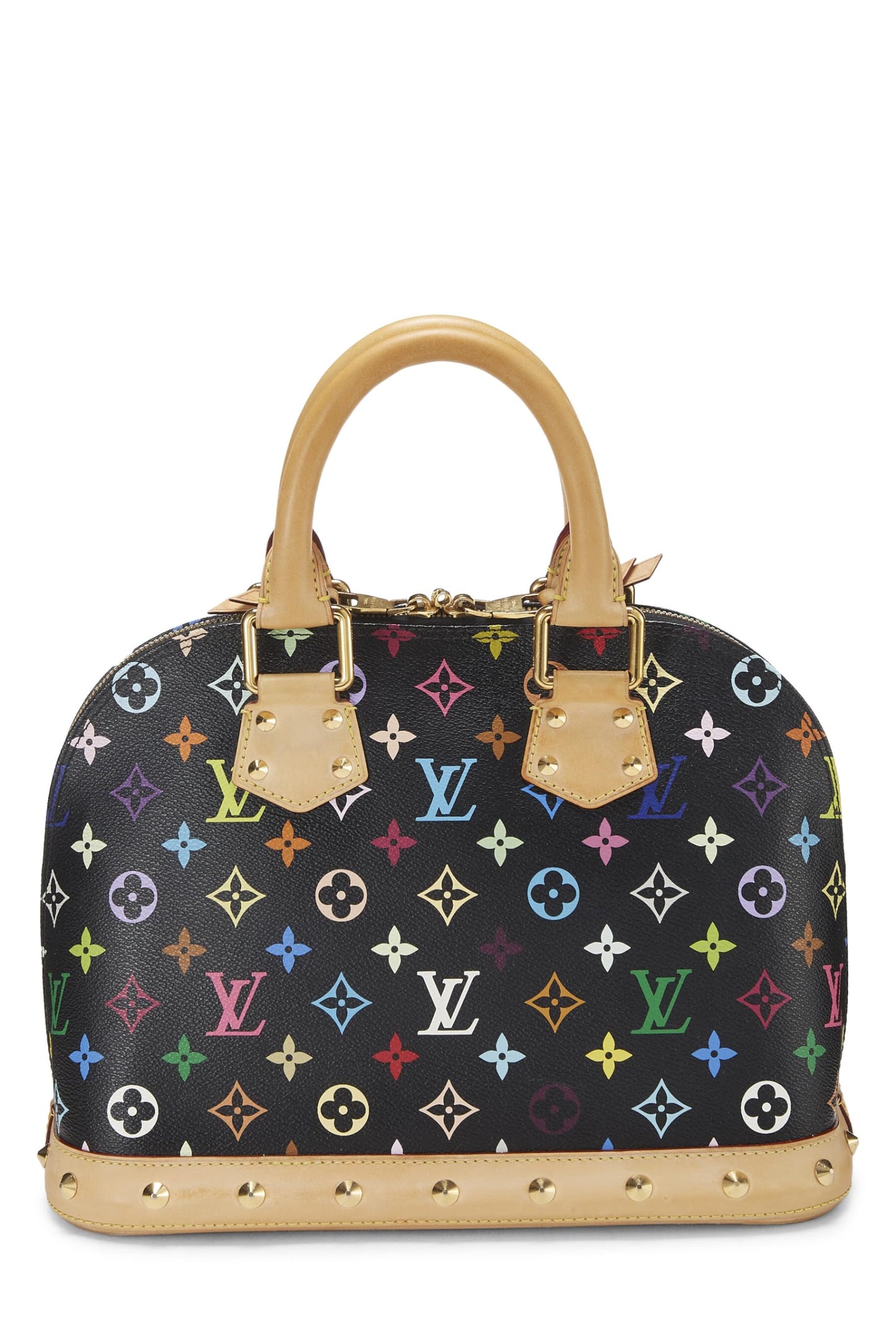 Louis Vuitton,  Takashi Murakami x Louis Vuitton White Monogram Multicolore Alma PM NM, Black