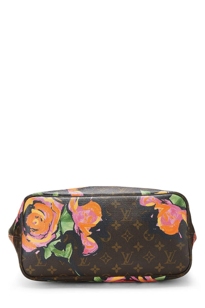 Louis Vuitton,  Stephen Sprouse x Louis Vuitton Monogram Canvas Roses Neverfull MM, Brown
