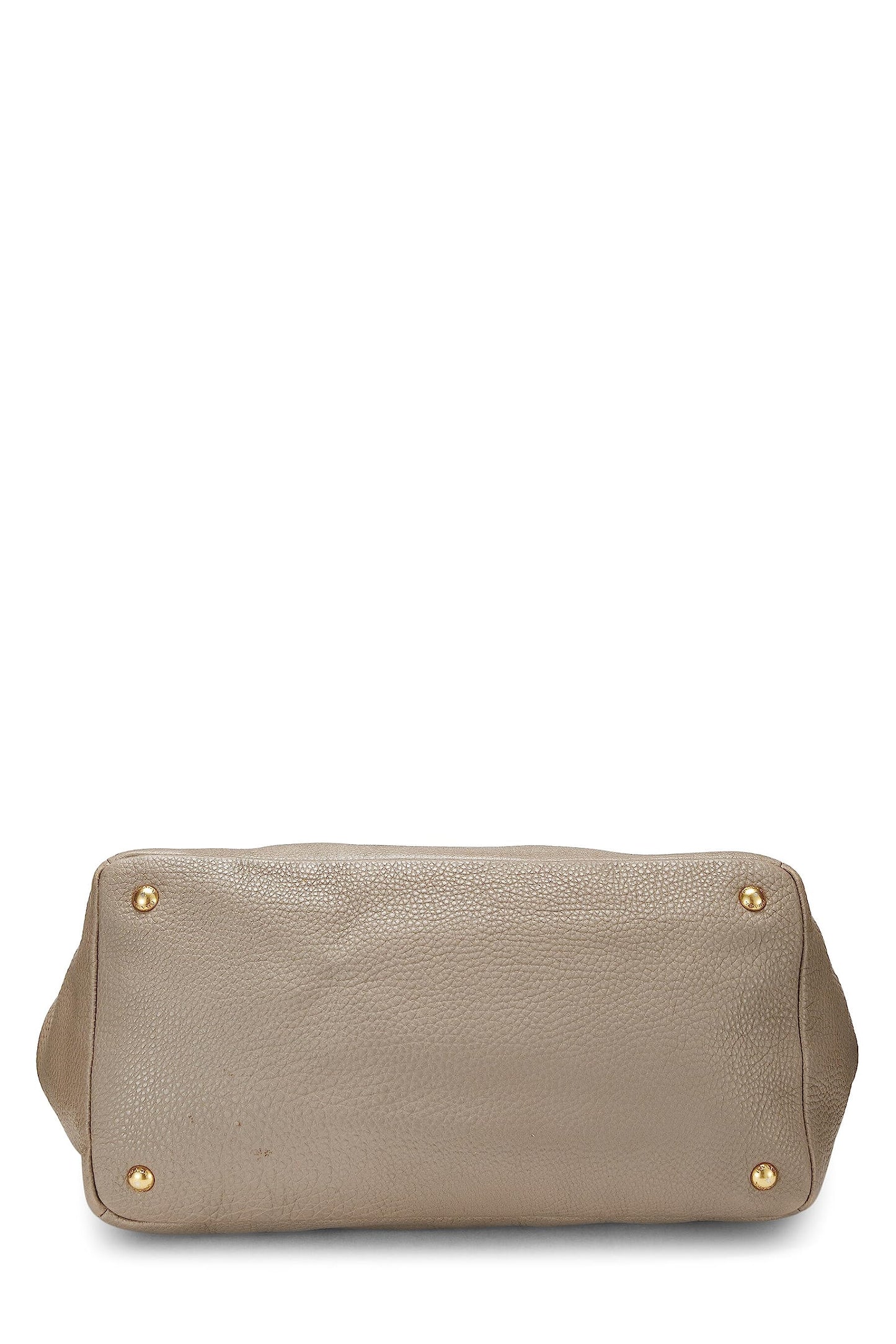 Prada,  Grey Vitello Daino Convertible Shopping Tote, Grey