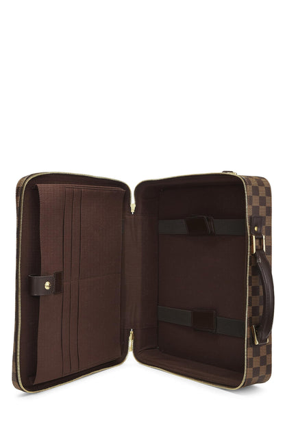 Louis Vuitton,  Damier Ebene Porte Ordinateur Sabana, Brown