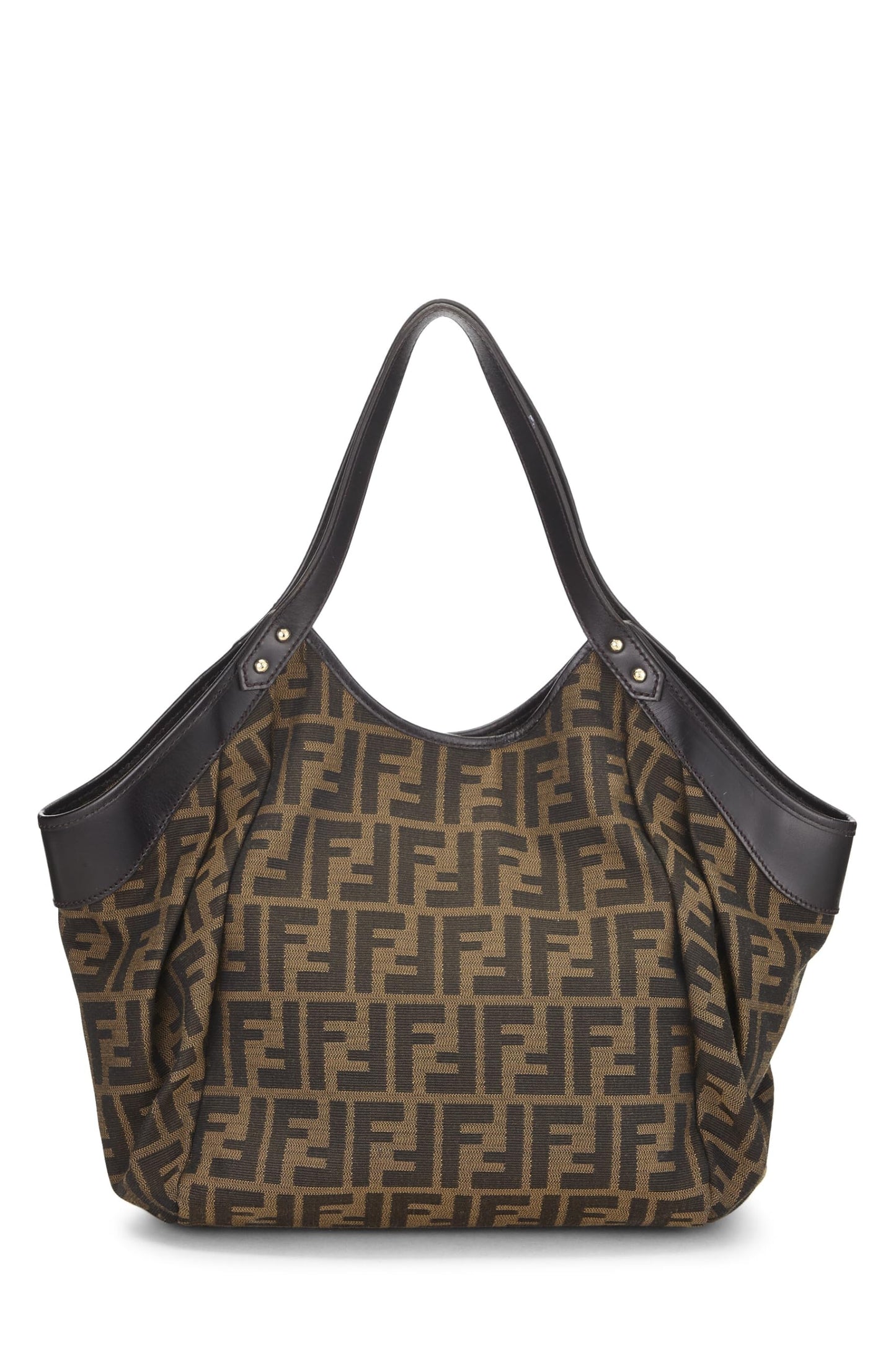 Fendi,  Brown Zucca Canvas Chef Pocket Tote Large, Brown
