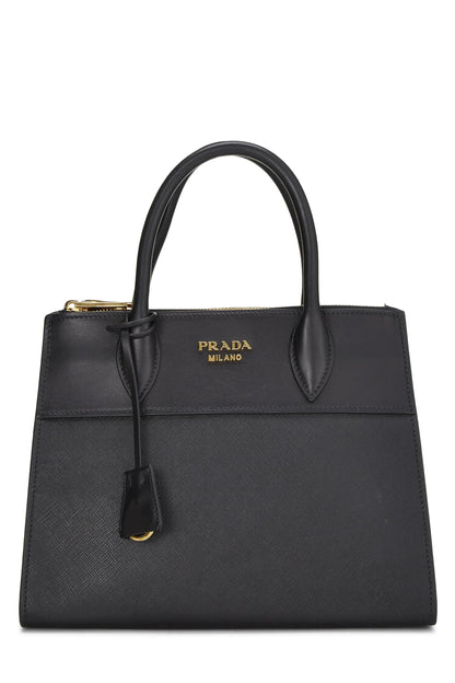 Prada,  Black City Paradigme Handbag Small, Black