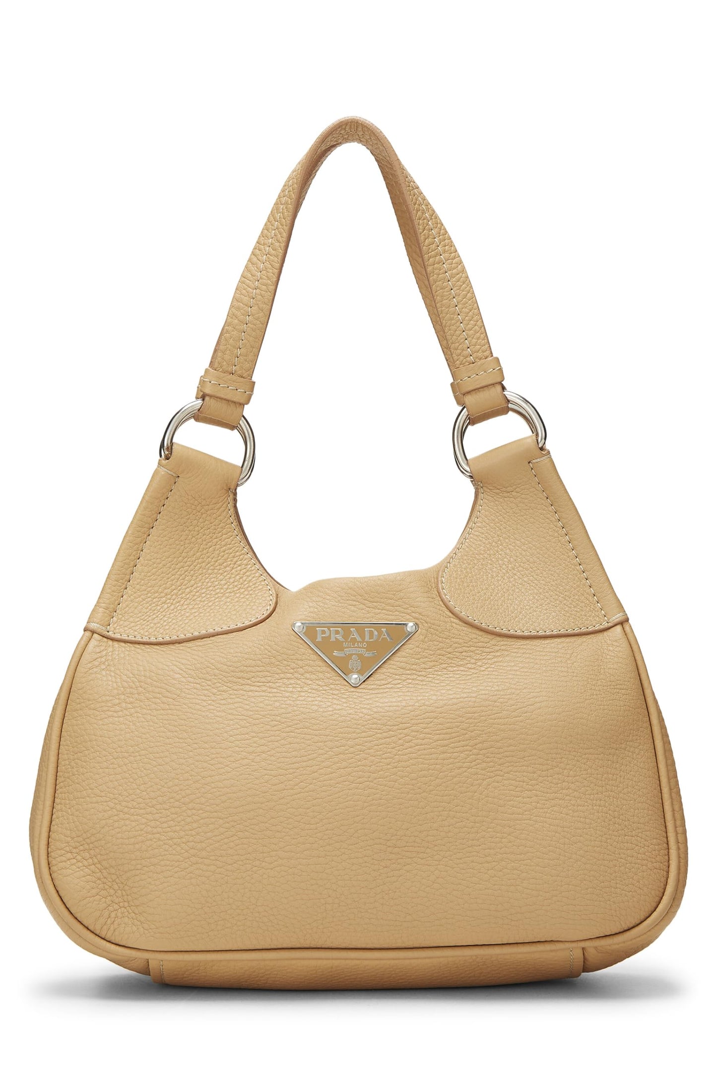 Prada,  Beige Vitello Daino Shoulder Bag, Beige