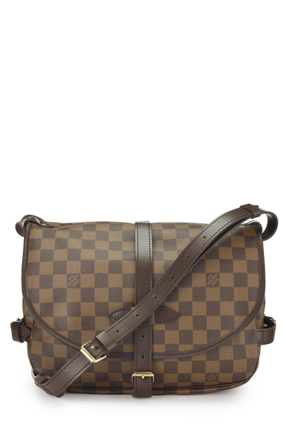Louis Vuitton,  Damier Ebene Saumur 30, Brown