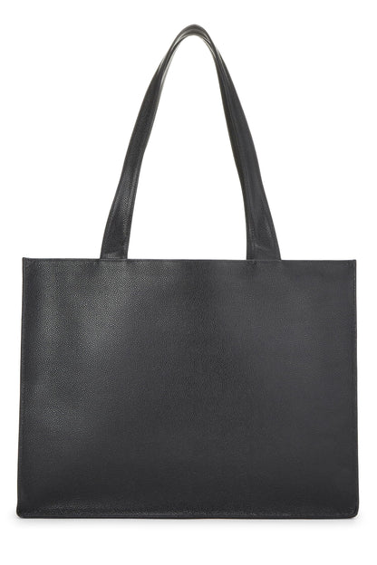 Chanel,  Black Caviar 'CC' Tote Medium, Black