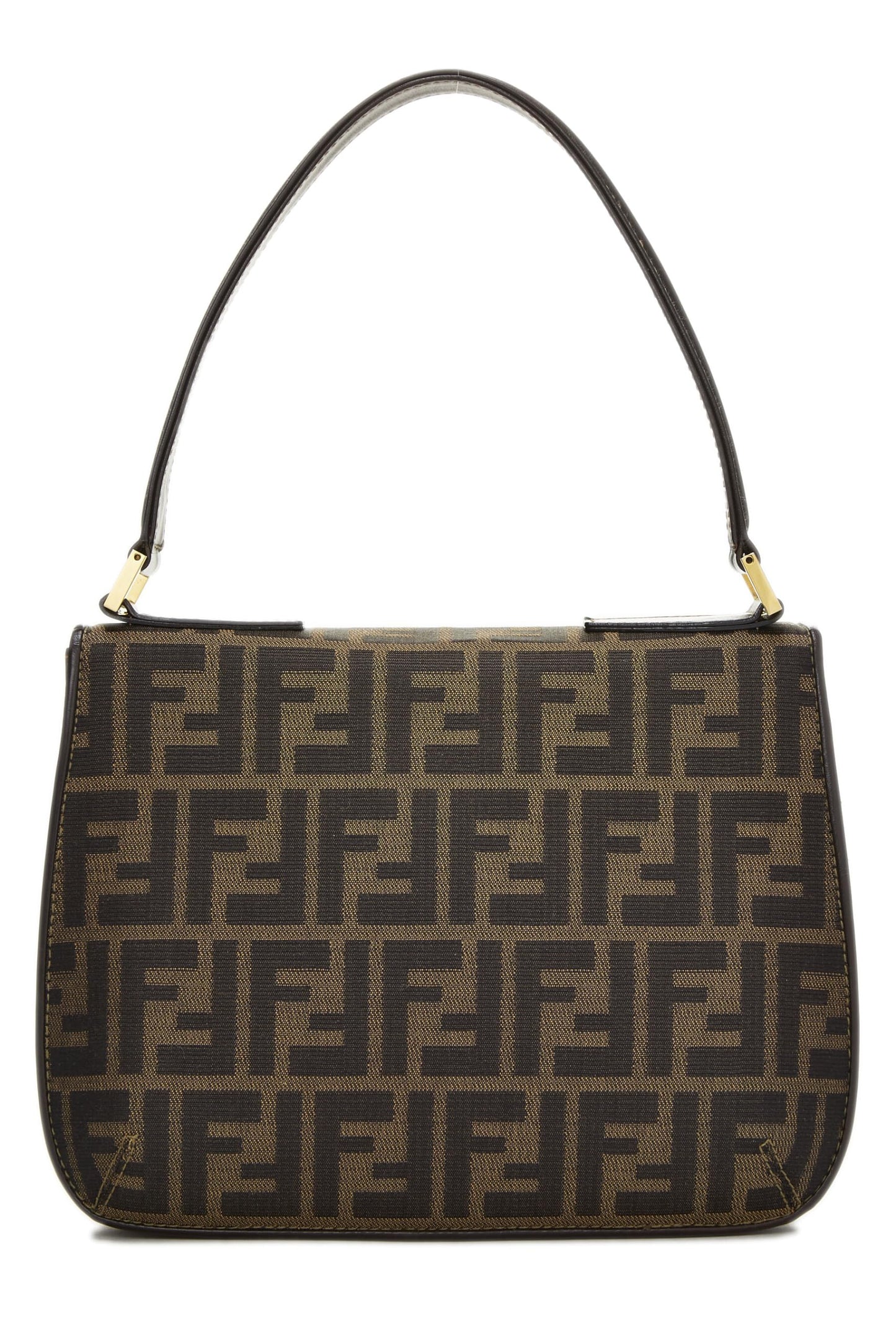 Fendi,  Brown Zucca Canvas Shoulder Bag, Brown