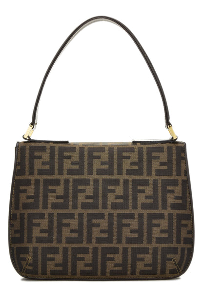 Fendi,  Brown Zucca Canvas Shoulder Bag, Brown