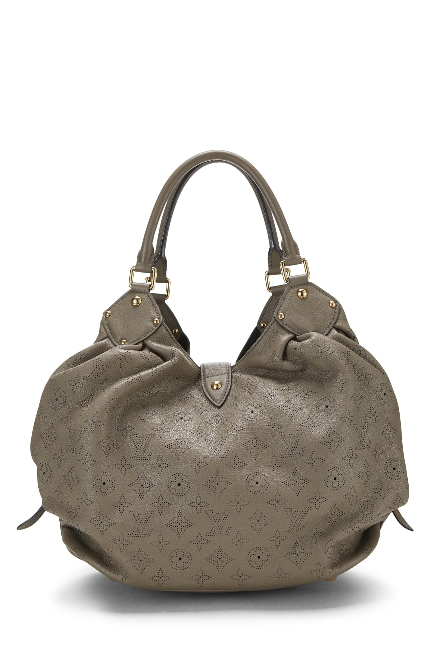 Louis Vuitton,  Grey Monogram Leather Mahina Large, Grey