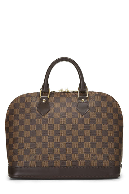 Louis Vuitton,  Damier Ebene Alma PM, Brown