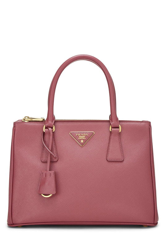 Prada,  Pink Saffiano Convertible Handbag Small, Pink