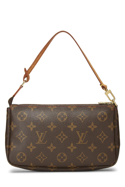 Louis Vuitton,  Takashi Murakami x Louis Vuitton Monogram Cerise Canvas Pochette, Brown