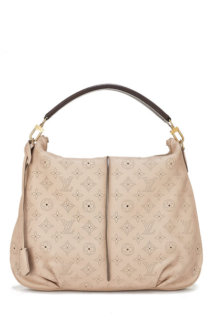Louis Vuitton,  Beige Monogram Mahina Selene MM, Beige