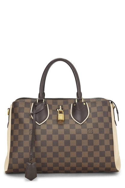 Louis Vuitton,  Cream Damier Ebene Normandy, White