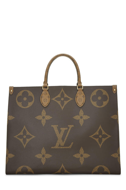 Louis Vuitton,  Monogram Reversed Giant On The Go GM, Brown