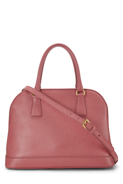Prada,  Pink Saffiano Dome Handbag, Pink