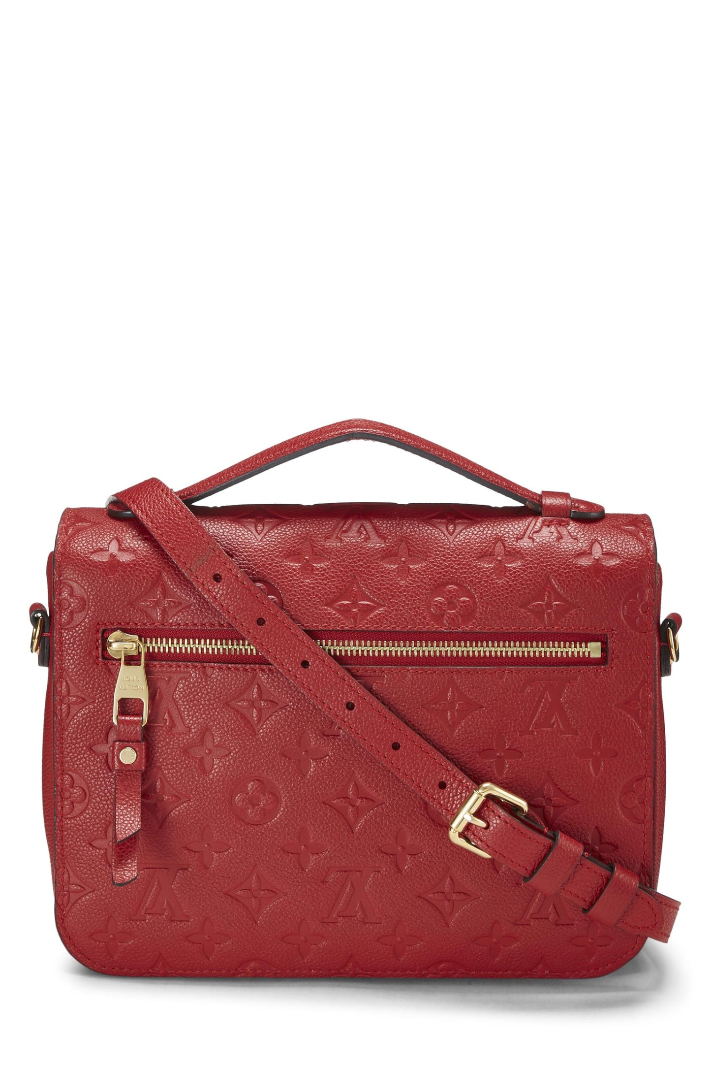 Louis Vuitton,  Cherry Monogram Empreinte Pochette Metis, Red