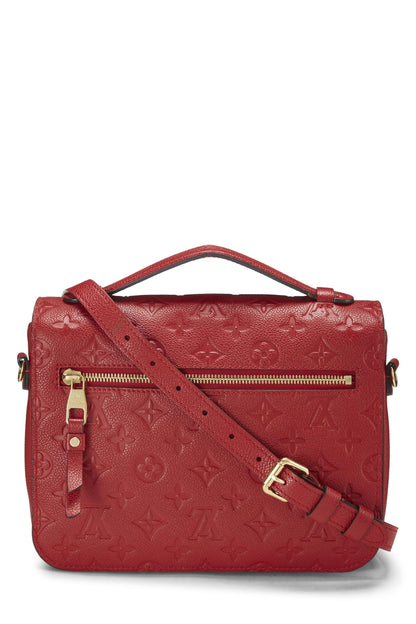 Louis Vuitton,  Cherry Monogram Empreinte Pochette Metis, Red