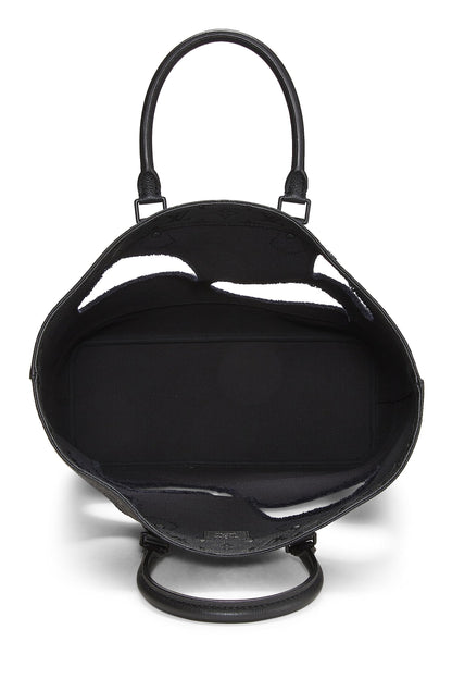 Louis Vuitton,  Comme Des Garçons x Louis Vuitton Black Monogram Empreinte Bag with Holes MM, Black