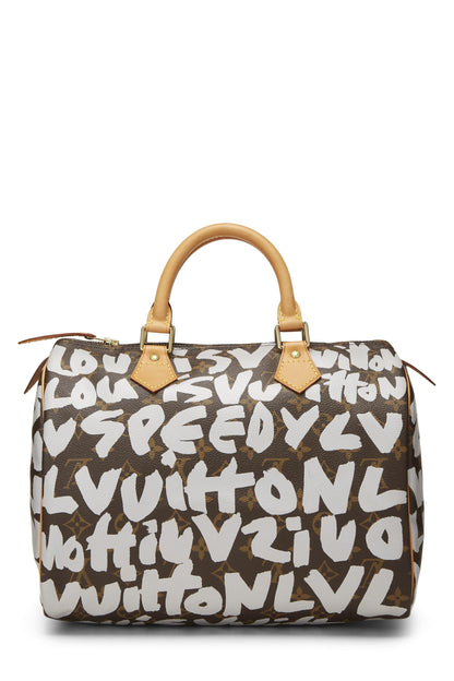 Louis Vuitton,  Stephen Sprouse x Louis Vuitton Monogram Grey Graffiti Speedy 30, Grey