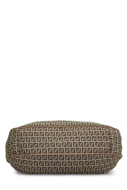 Fendi,  Brown Zucchino Shoulder Bag Large, Brown