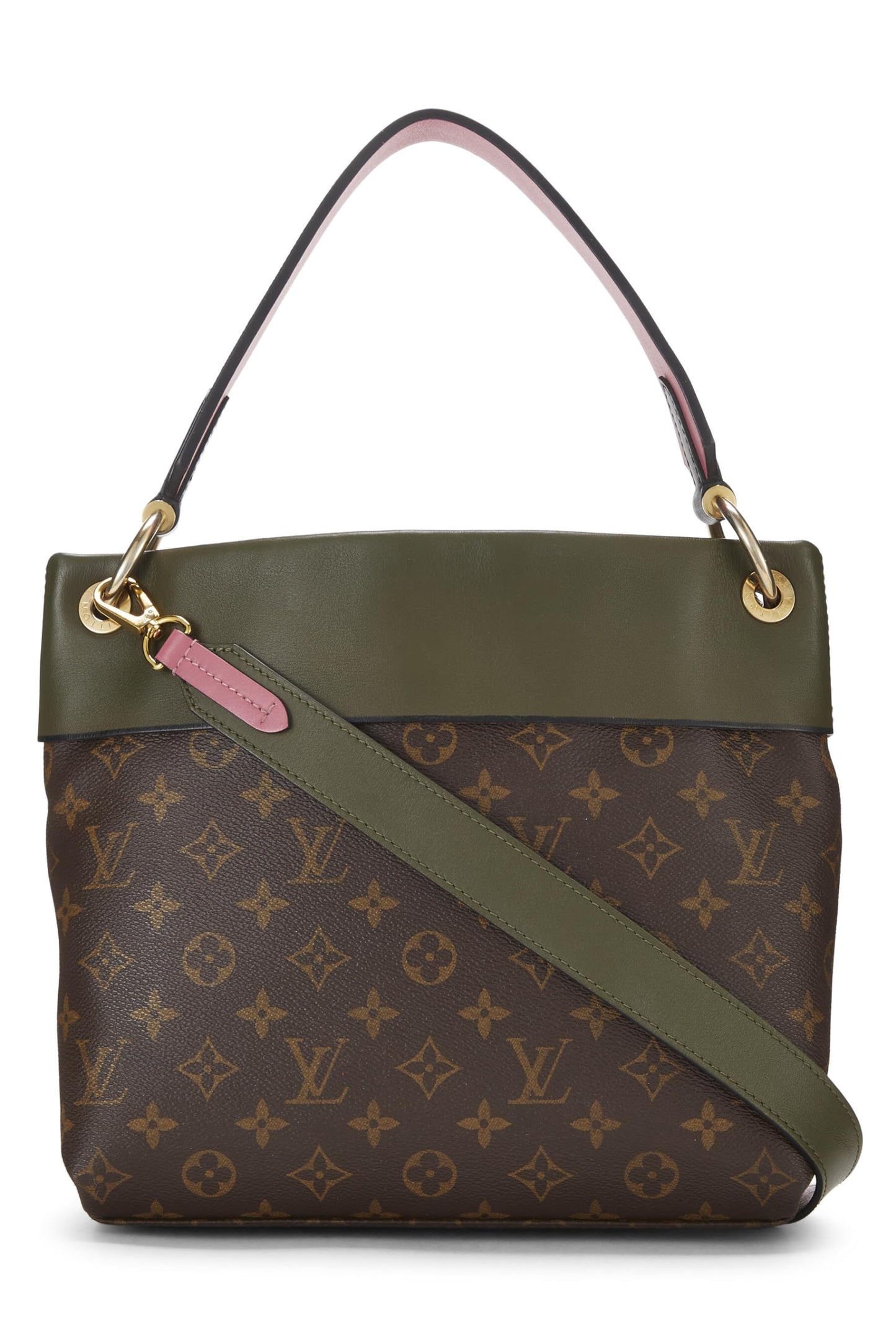 Louis Vuitton,  Monogram Canvas & Multicolor Leather Tuileries Besace, Green