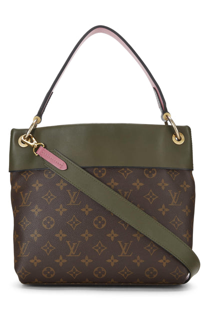 Louis Vuitton,  Monogram Canvas & Multicolor Leather Tuileries Besace, Green