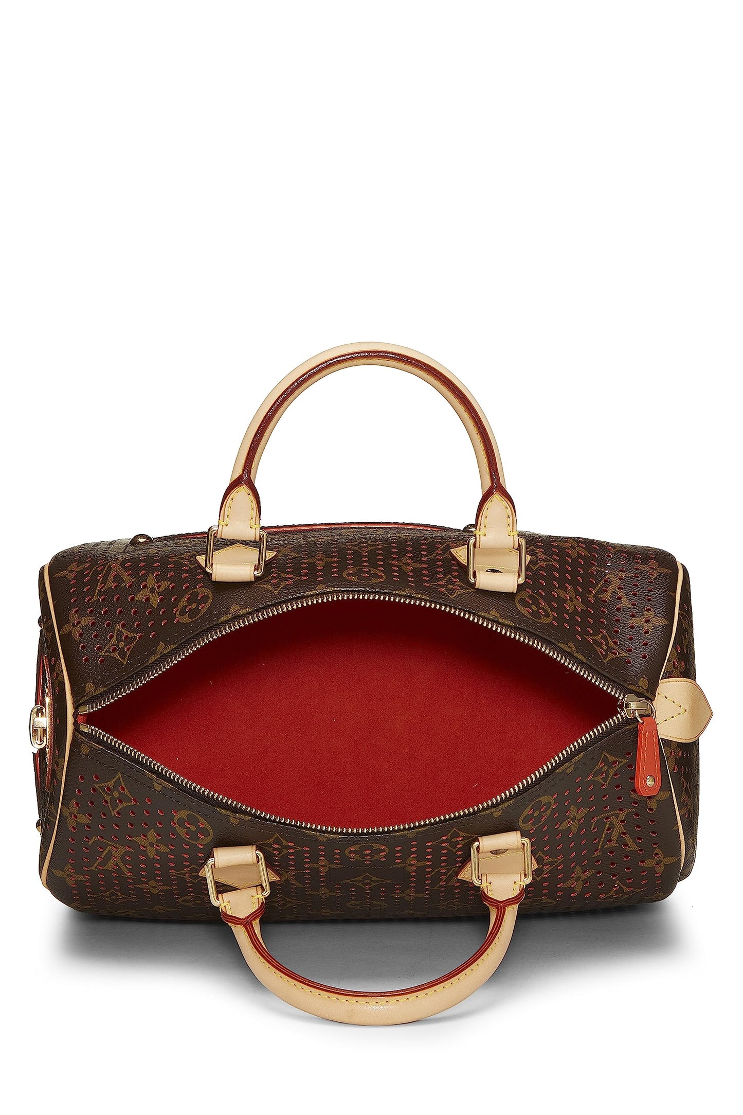 Louis Vuitton,  Orange Monogram Canvas Perforated Speedy 30, Orange