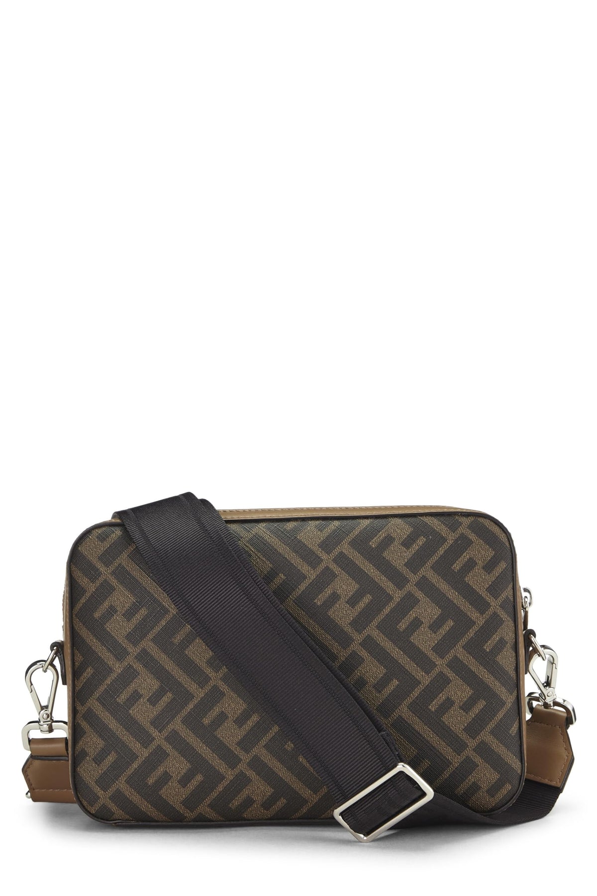 Fendi,  Brown Zucca Coated Canvas Camera Bag Medium, Brown
