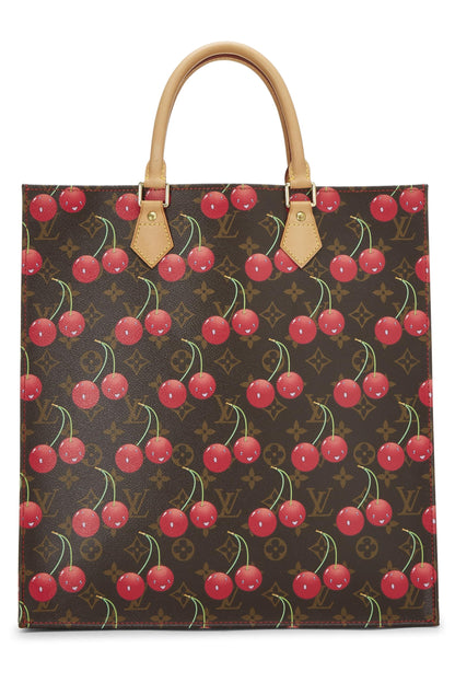 Louis Vuitton,  Takashi Murakami x Louis Vuitton Monogram Cerises Sac Plat, Brown