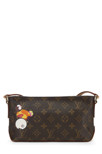 Louis Vuitton,  Takashi Murakami x Louis Vuitton Monogram Canvas Panda Trotteur, Brown