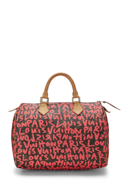 Louis Vuitton,  Stephen Sprouse x Louis Vuitton Monogram Pink Graffiti Speedy 30, Pink
