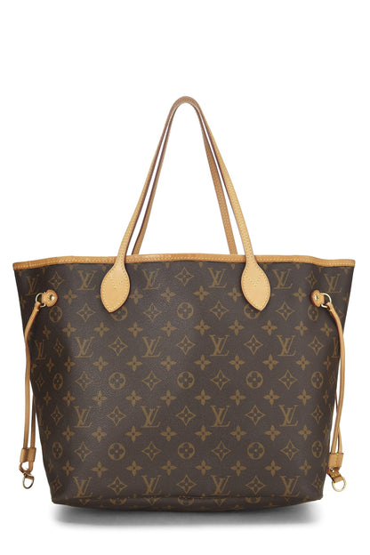 Louis Vuitton,  Monogram Canvas Neverfull MM, Brown