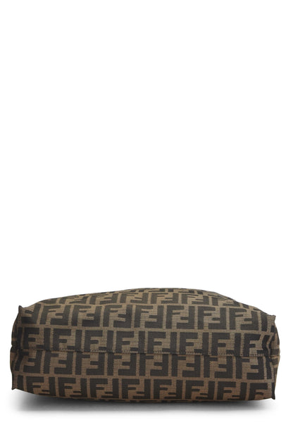 Fendi,  Brown Zucca Canvas Vertical Tote Medium, Red